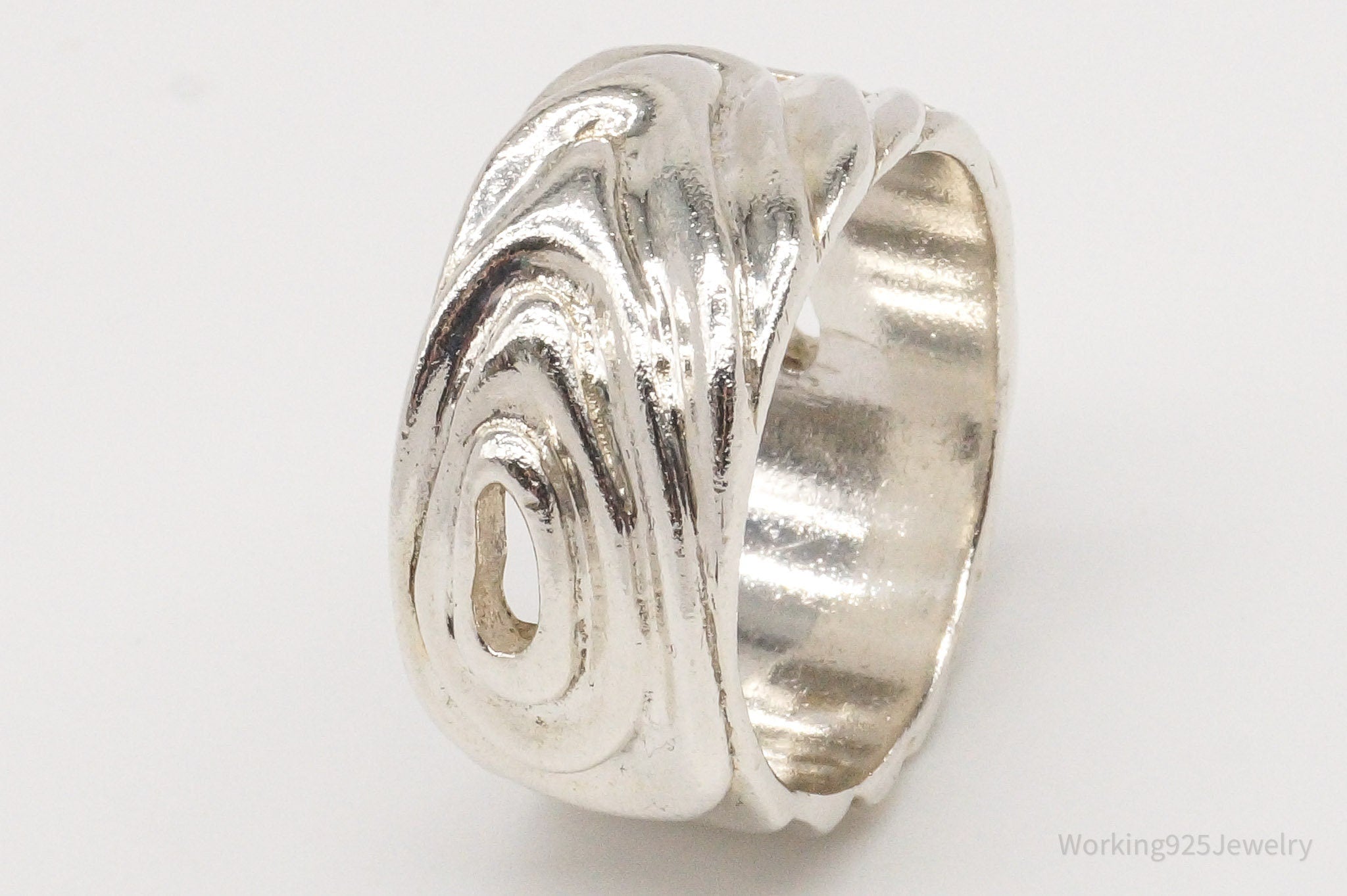 Vintage Mid Century Modernist Style Sterling Silver Ring - Size 10.25 | Jewelry > Rings | Wiccan Center