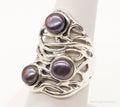 Vintage Designer Heng Ngai Pearl Sterling Silver Ring - Size 6 | Jewelry > Rings | Wiccan Center