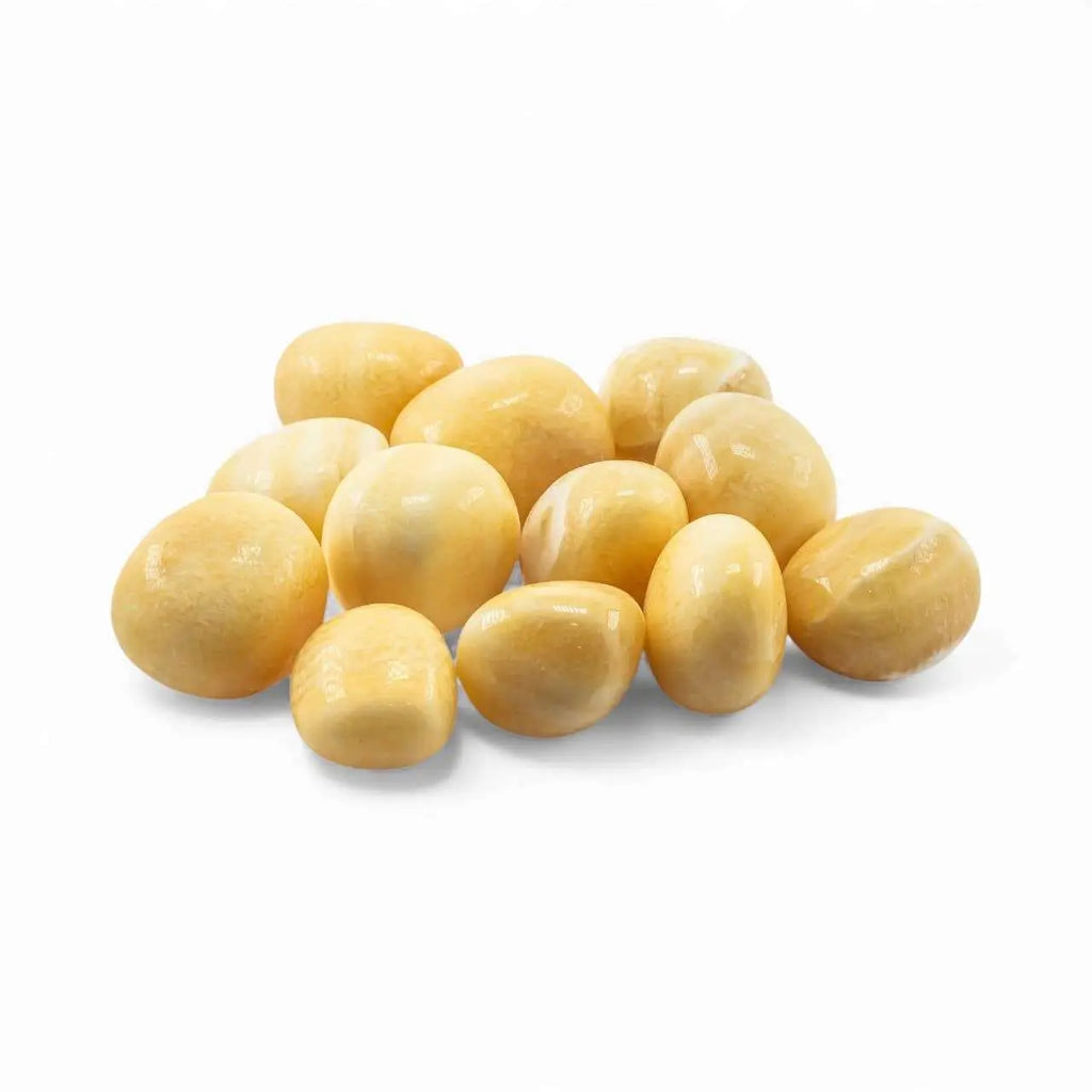 Yellow Aragonite Tumbled Pocket Stone | Tumbled Stones | Wiccan Center