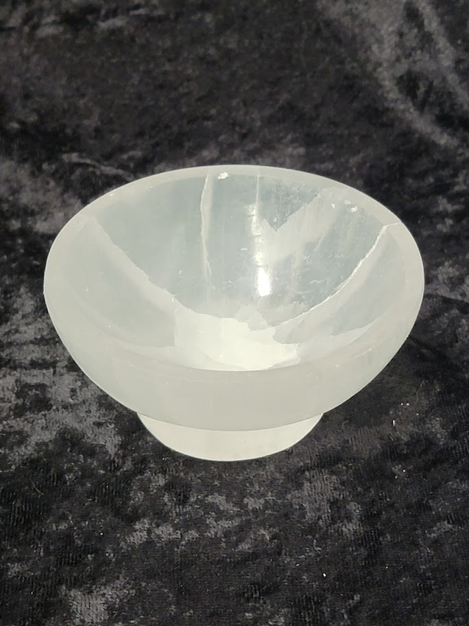 Selenite Bowl (4" w/Stand) | Bowls | Wiccan Center