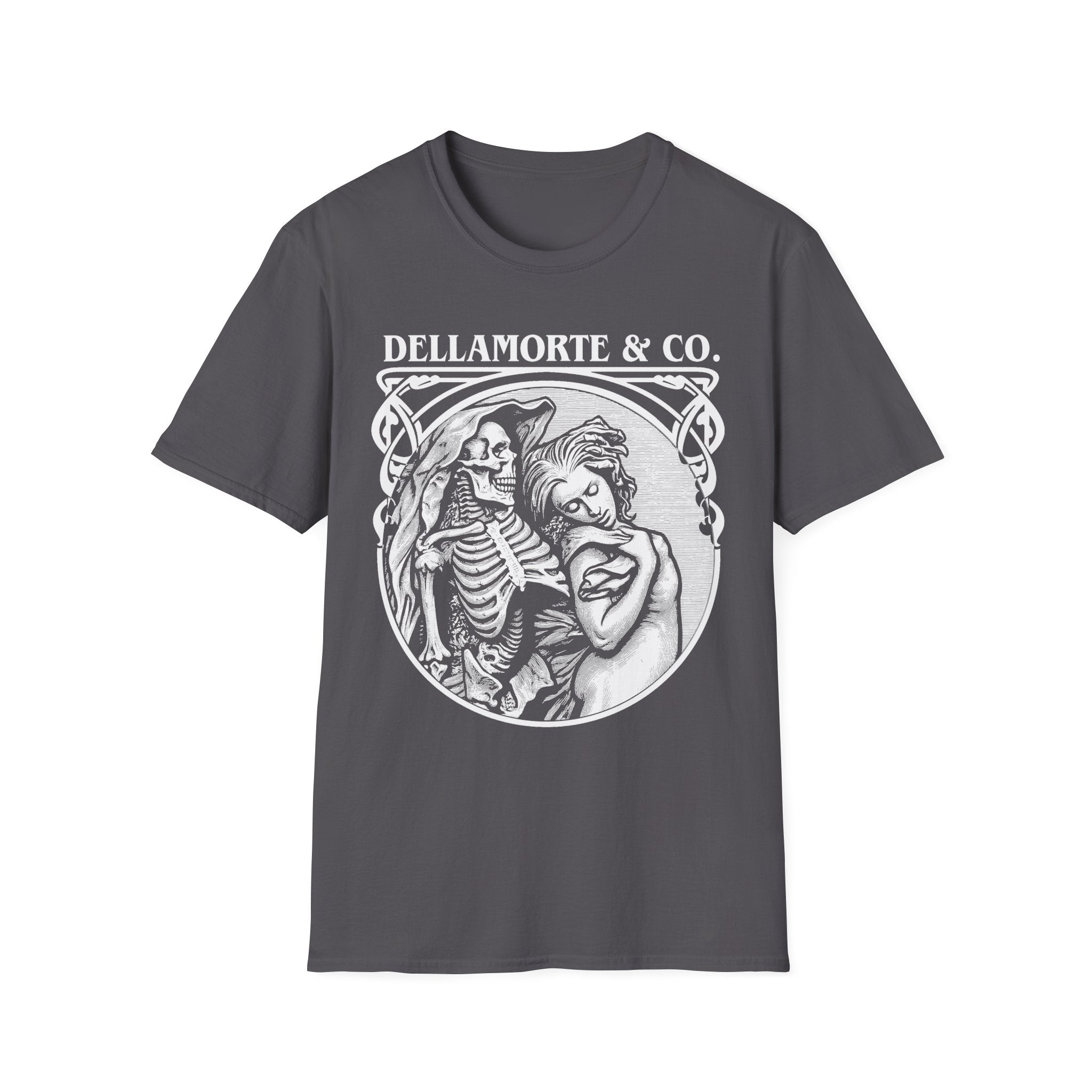 Death and the Maiden Shirt | Gothic Grim Reaper T-Shirt | Dellamorte Dark Academia Tee | Macabre Romance | Occult Halloween Apparel