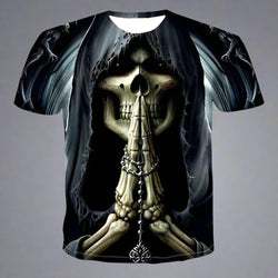 Mens Skull 3D t-shirts | StreetWear | Wiccan Center