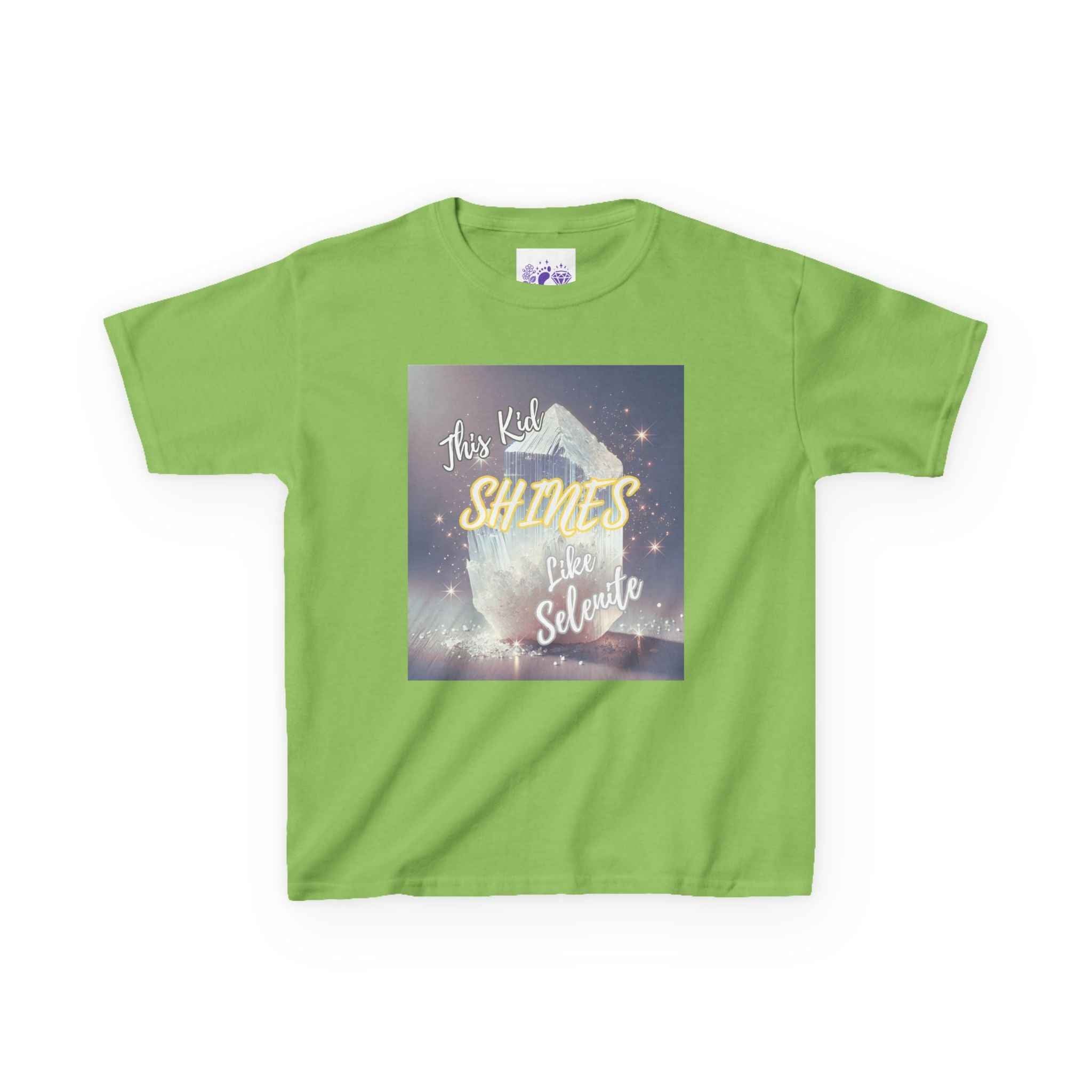 Kids TShirt 'This Kid Shines Like Selenite' | Kids clothes | Wiccan Center