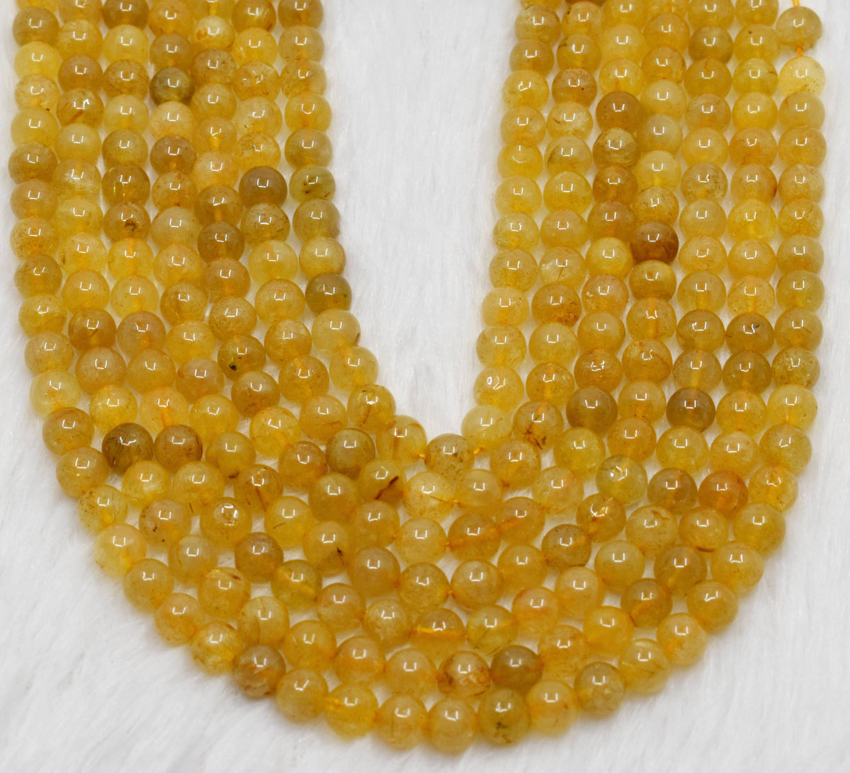 Golden Rutile AAA Grade 6mm, 8mm, 10mm Round Beads