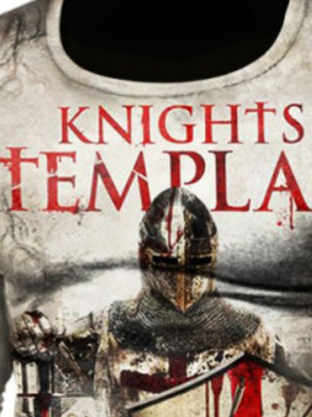 Men's Full Size Knights Templar Graphic Long Sleeve T-Shirt Plus Size | | Wiccan Center