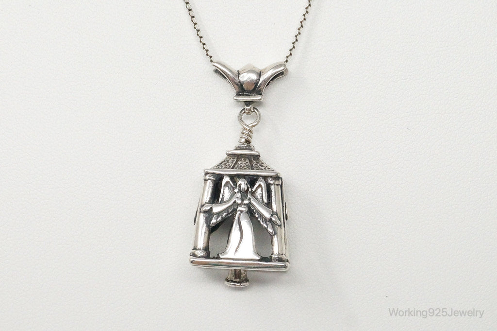Four Sided Angel Bell Sterling Silver Necklace | Jewelry > Necklaces > Pendants | Wiccan Center