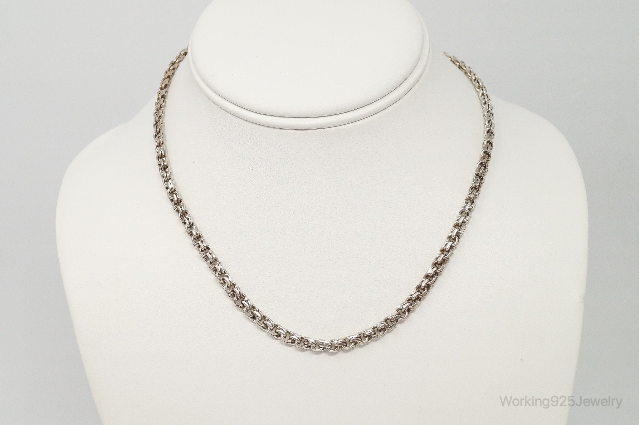 Vintage Mexico Modernist Designer SAUL Sterling Silver Chain Necklace | Jewelry > Necklaces > Pendants | Wiccan Center