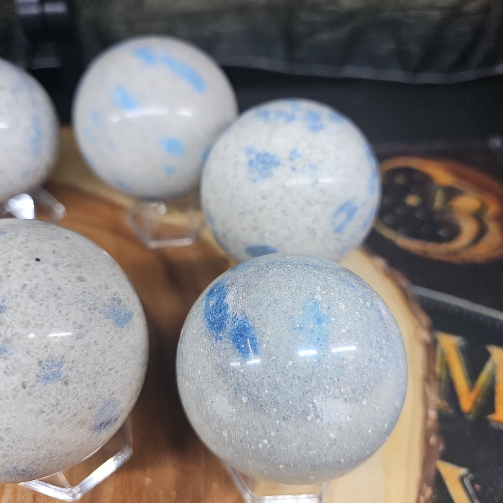 Lazurite Crystal Quartz sphere | Crystal Spheres & Eggs | Wiccan Center
