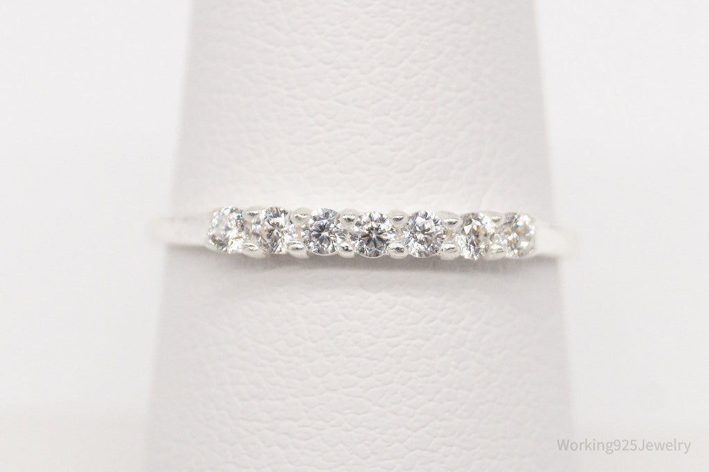 Vintage STE BEE Cubic Zirconia Sterling Silver Ring - Size 7.5 | Jewelry > Rings | Wiccan Center