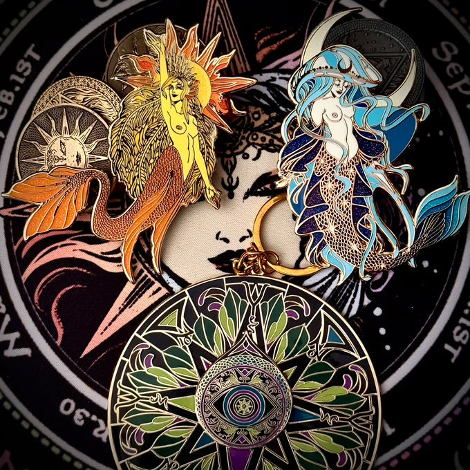 Enamel Pin - Sol Celestial Mermaid