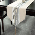 Chinese Style Table Runner Solid Linen Cotton Cover Waterproof