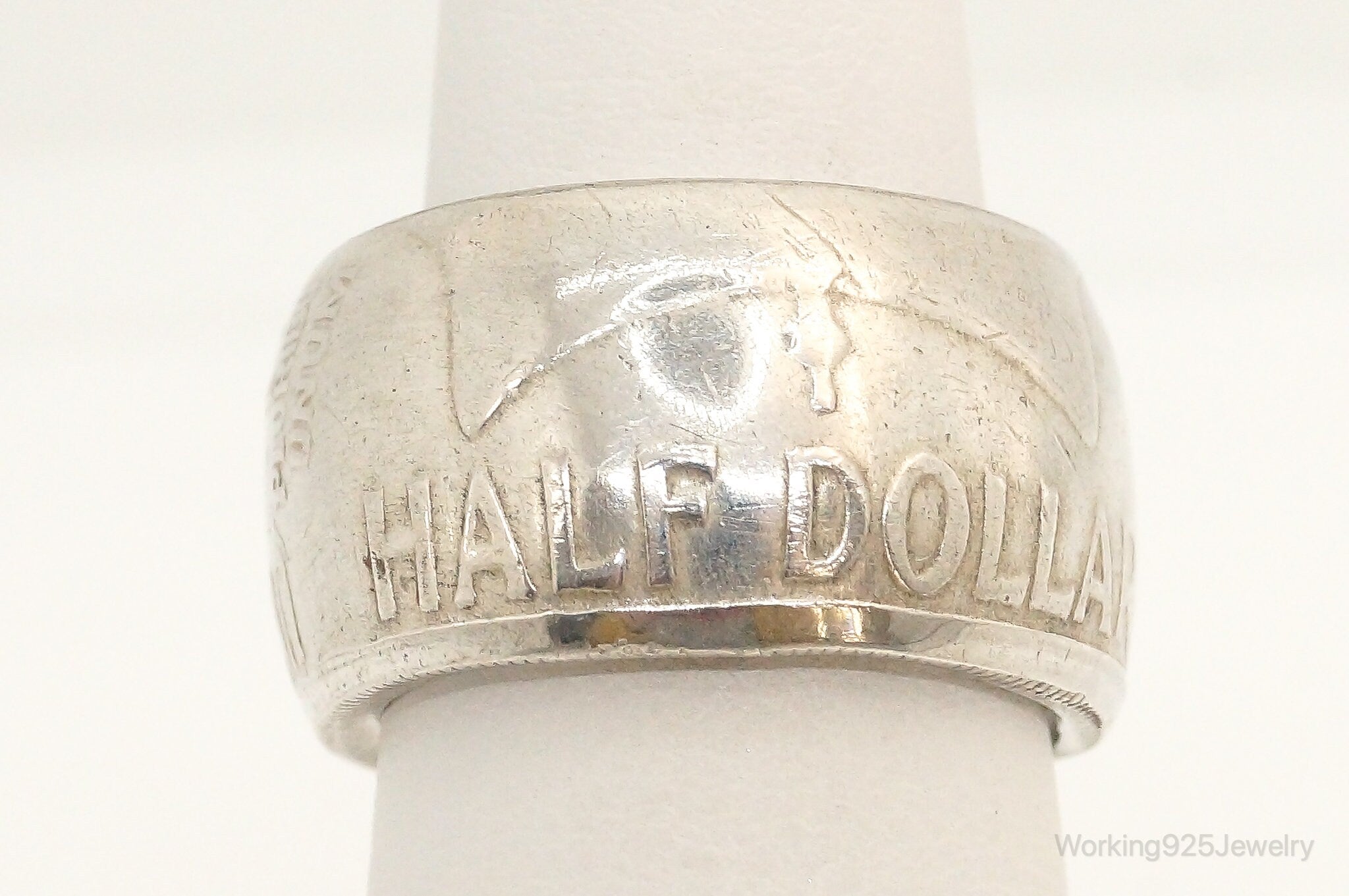 Vintage 1958 Half Dollar Silver Ring - Size 5 | Jewelry > Rings | Wiccan Center