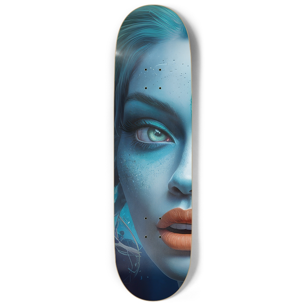 Mermaid Kiss Skateboard – Personalized Fantasy Mermaid Deck | Skateboard | Wiccan Center