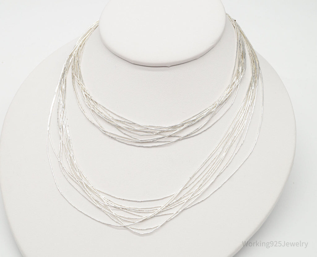 Vintage Native American Sterling Silver Bead Necklace 30" | Jewelry > Necklaces | Wiccan Center