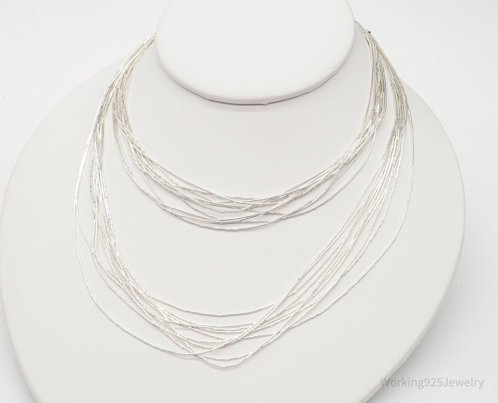 Vintage Native American Sterling Silver Bead Necklace 30" | Jewelry > Necklaces | Wiccan Center