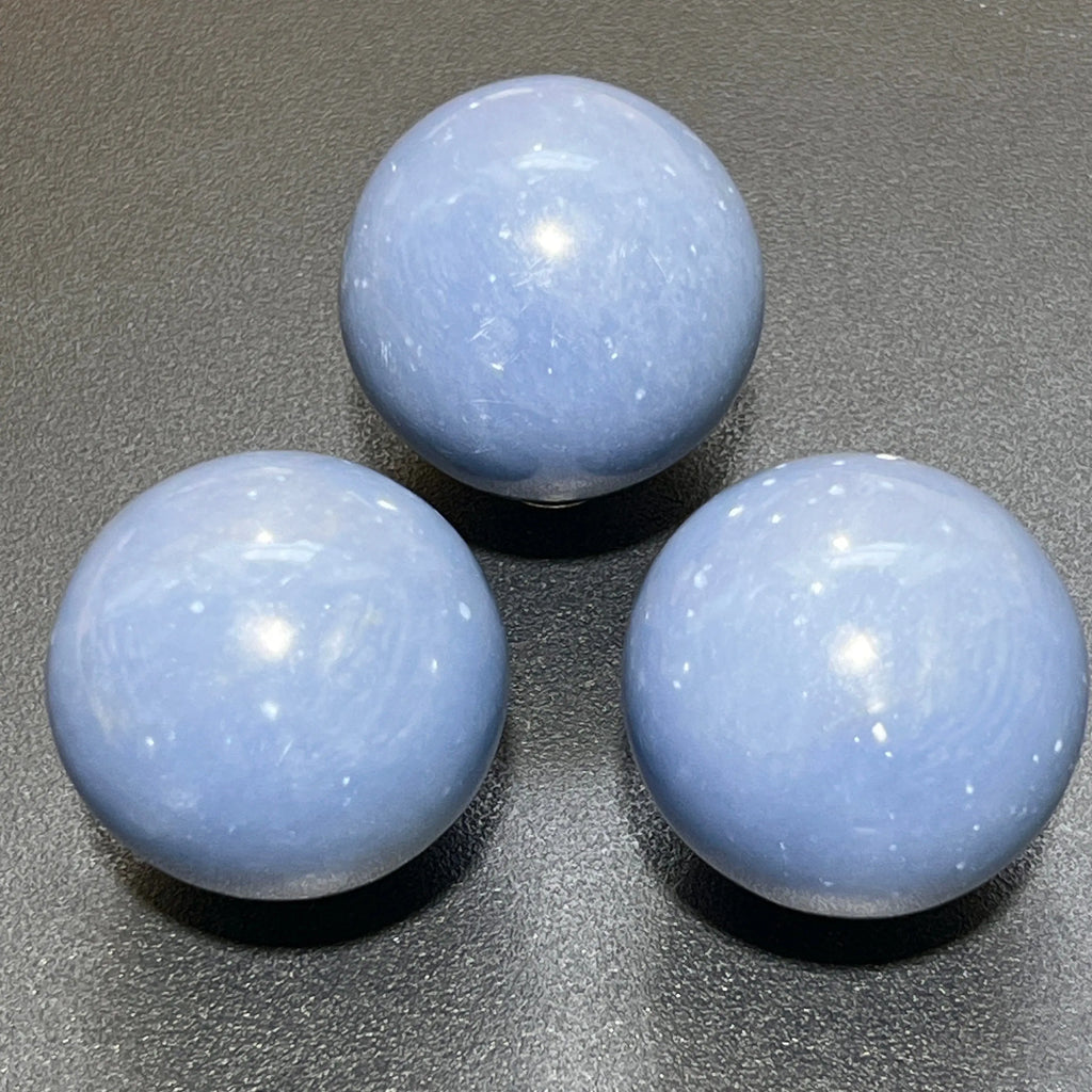 Blue Angelite Crystal Sphere (1.5 Inch) Wholesale Carving | Home & Living > Home Decor > Home Accents > Rocks & Geodes | Wiccan Center