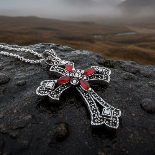 Fidelity Large Celtic Cross Necklace in Sterling Silver | Pendant | Wiccan Center