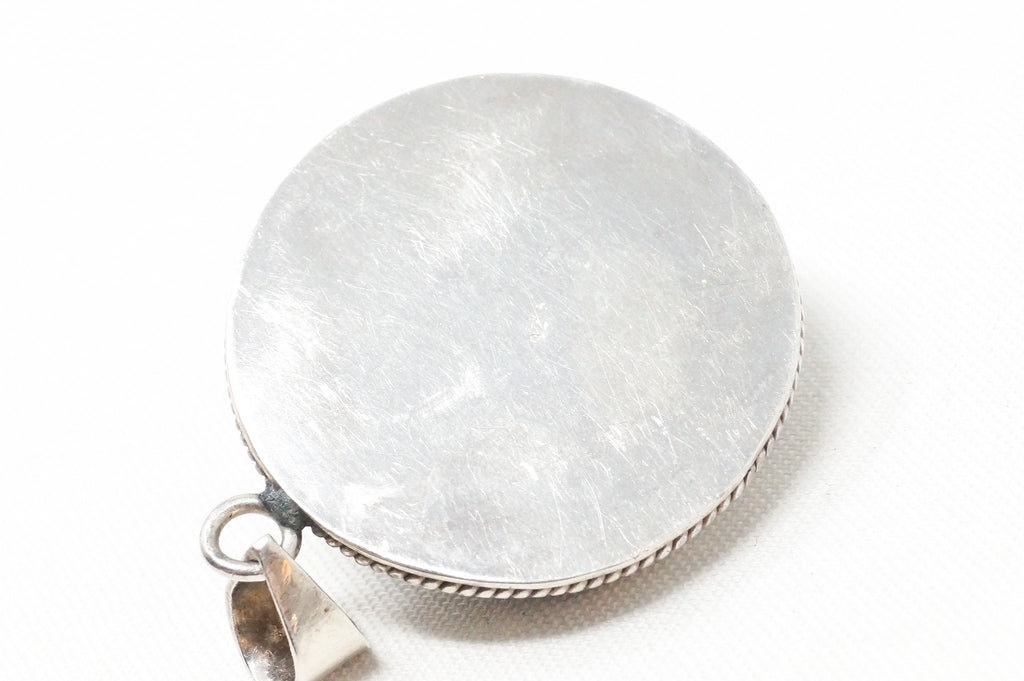 Vintage Southwest Style Turquoise Sterling Silver Necklace Pendant | Jewelry > Necklaces > Pendants | Wiccan Center