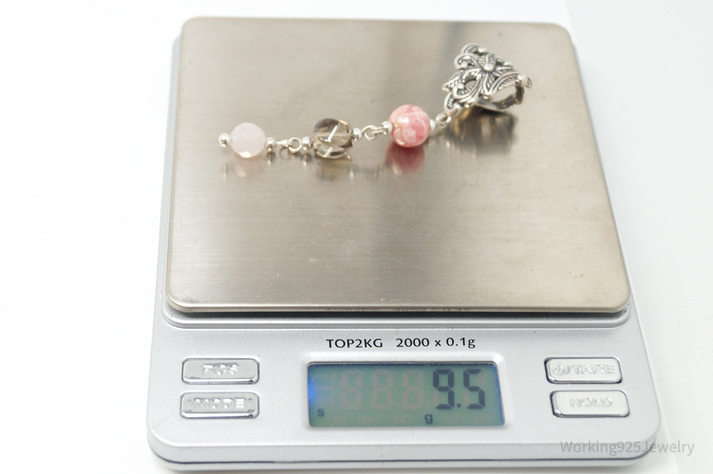 Vintage Carolyn Pollack Relios Multi Gem Flower Sterling Silver Pendant | Jewelry > Necklaces > Pendants | Wiccan Center