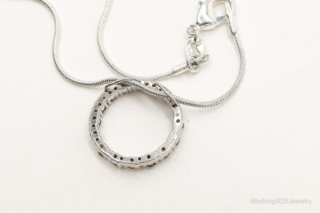 Designer JWBR White & Champagne Diamond Sterling Silver Necklace | Jewelry > Necklaces > Pendants | Wiccan Center