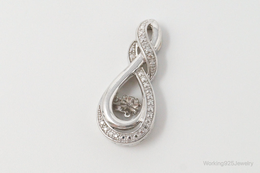 Vintage Diamond Sterling Silver Necklace Pendant | Jewelry > Necklaces > Pendants | Wiccan Center