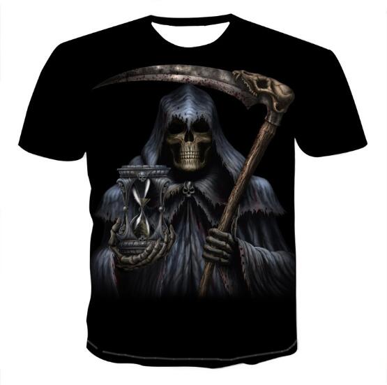 Mens Skull 3D t-shirts | StreetWear | Wiccan Center