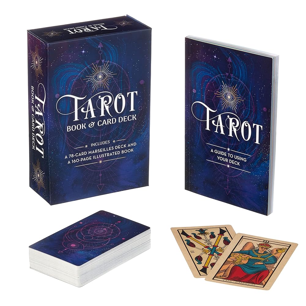 Tarot Book & Card Deck: Includes a 78-Card Marseilles Deck and a 160-Page Illustrated Book (Sirius Oracle Kits) | Alice Ekrek | Wiccan Center
