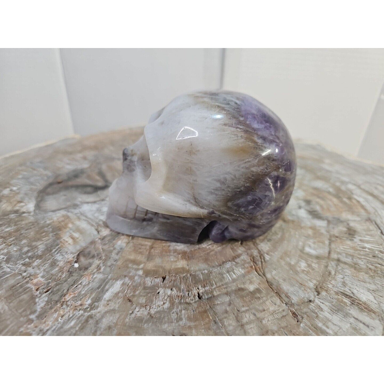 2.2 lb Natural Amethyst Hand-Carved Crystal Skull — Spiritual Collector Piece | CrystalCloud Company
