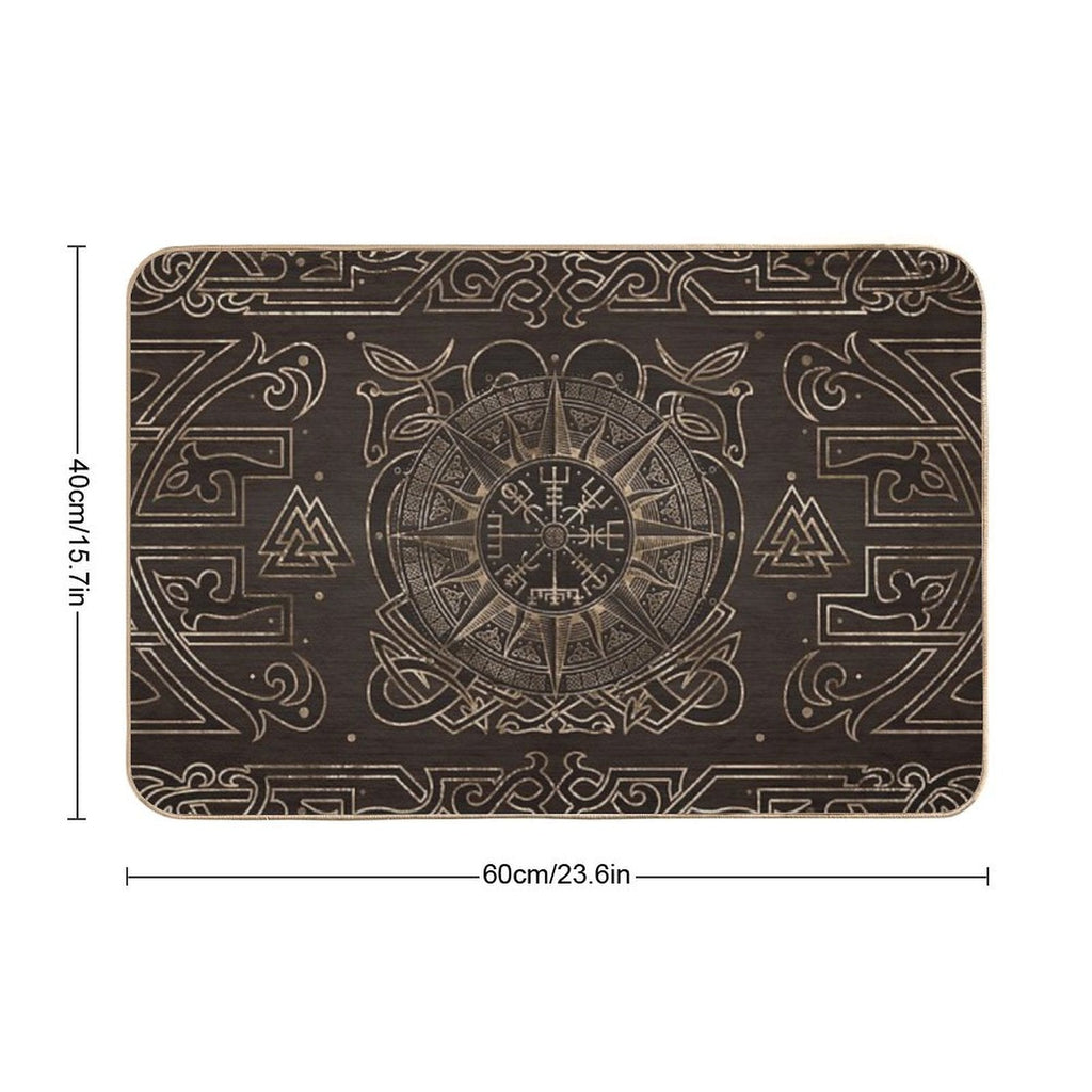 Vegvisir - Viking Compass Ornament  Multi-Purpose Bath Mat
