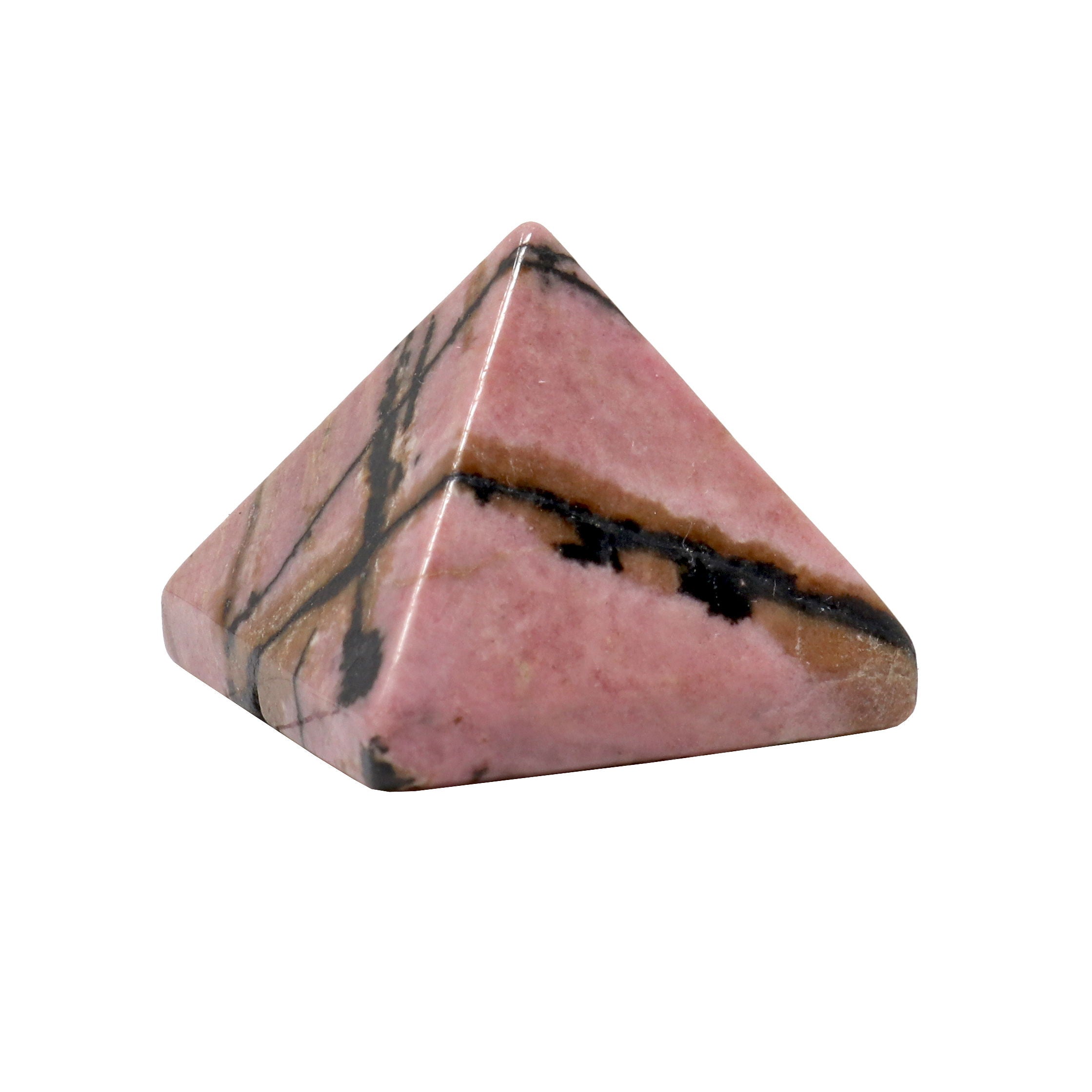 Rhodonite Pyramid 1" | Crystals & Minerals > Figurines | Wiccan Center