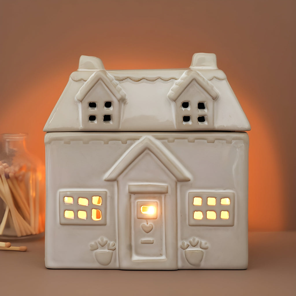 Ceramic House Wax Melt Warmer | Wax Melt Warmer | Wiccan Center