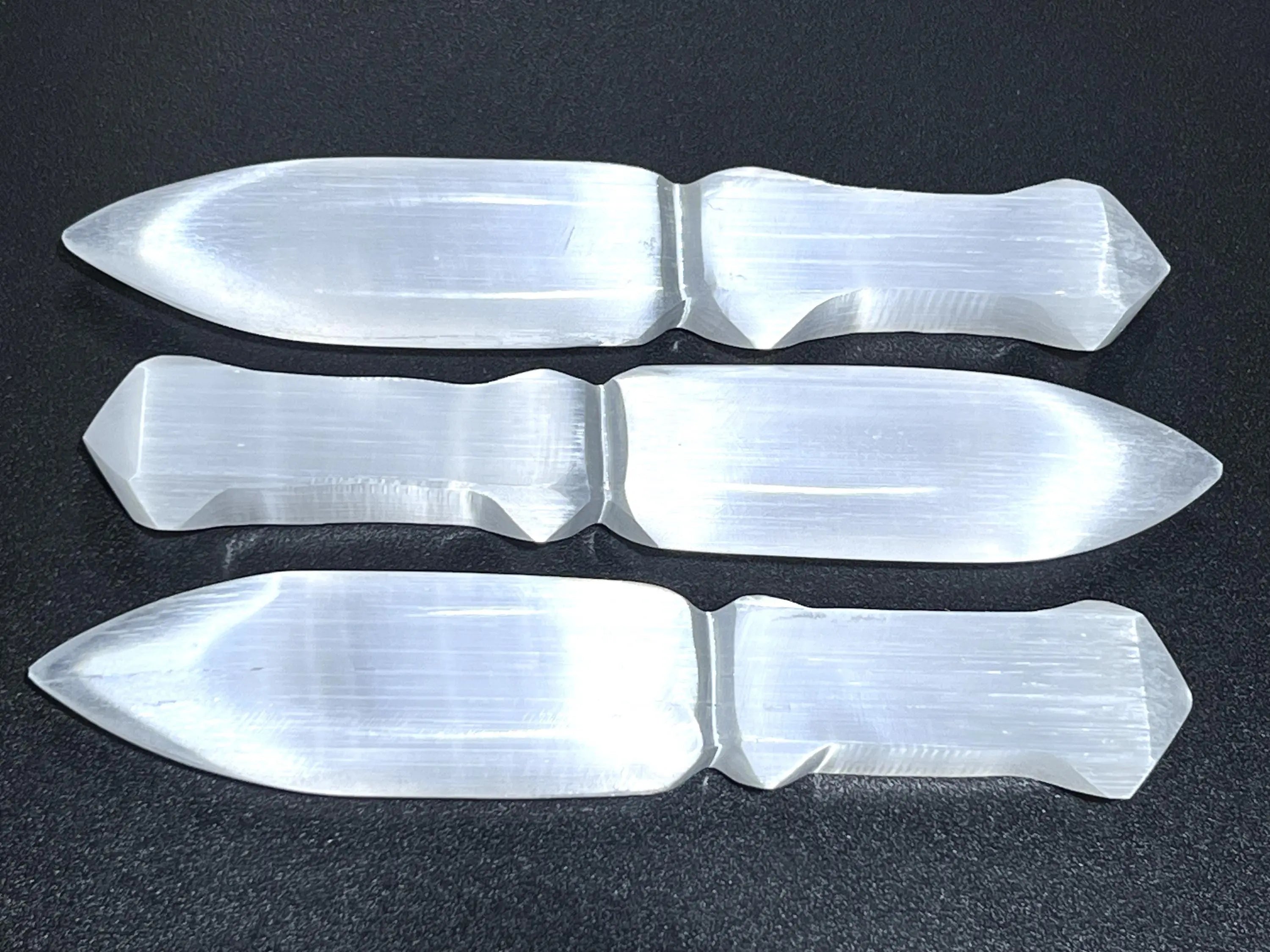 Selenite Crystal Point Decorative Knife Sword Dagger Wand Carving Wholesale | Home & Living > Spirituality & Religion > Reiki & Chakras | Wiccan Center