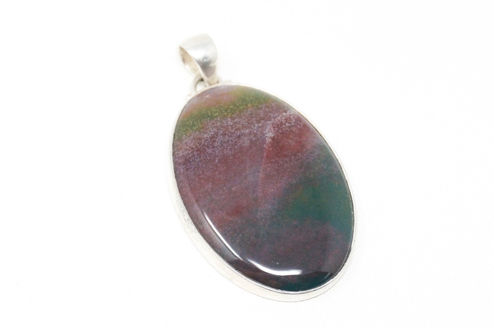 Large Vintage Fluorite Southwest Sterling Silver Necklace Pendant | Jewelry > Necklaces > Pendants | Wiccan Center