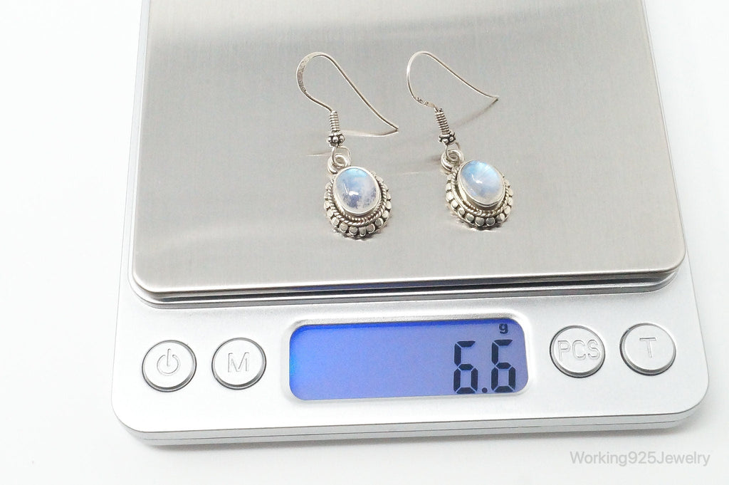 Vintage Moonstone Bali Style Sterling Silver Earrings | Jewelry > Earrings | Wiccan Center
