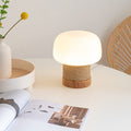Japanese Cream Mushroom Table Lamp