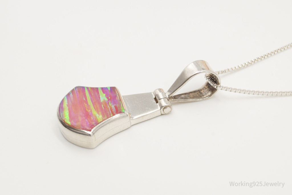 Vintage Mexico Opal 950 Silver Southwestern Necklace | Jewelry > Necklaces > Pendants | Wiccan Center
