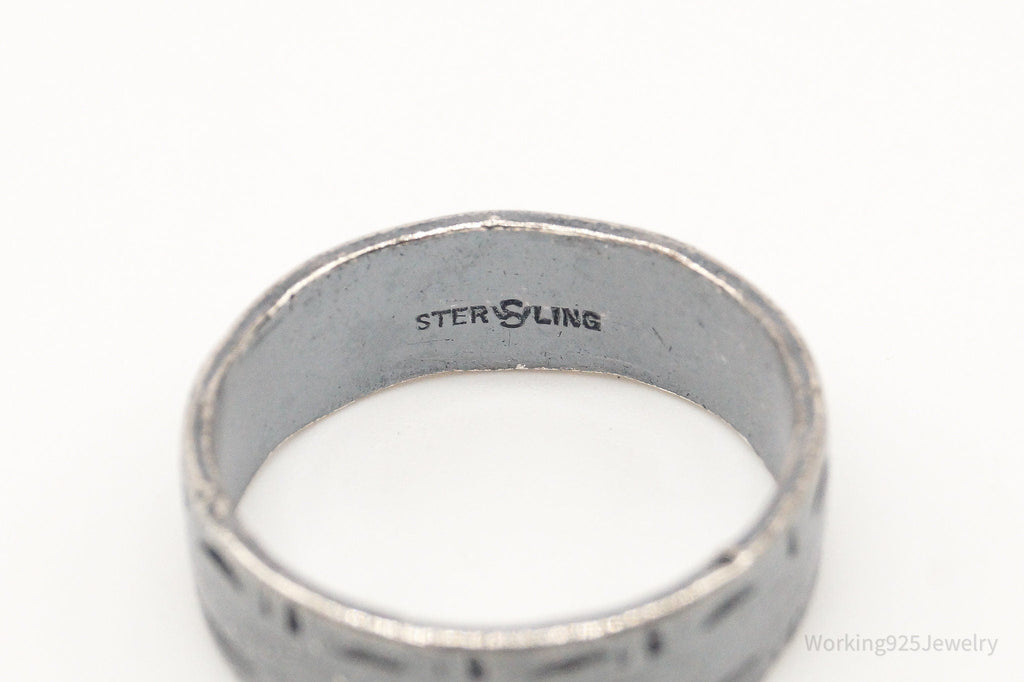Antique Sterling Silver Band Ring - Size 7 | Jewelry > Rings | Wiccan Center
