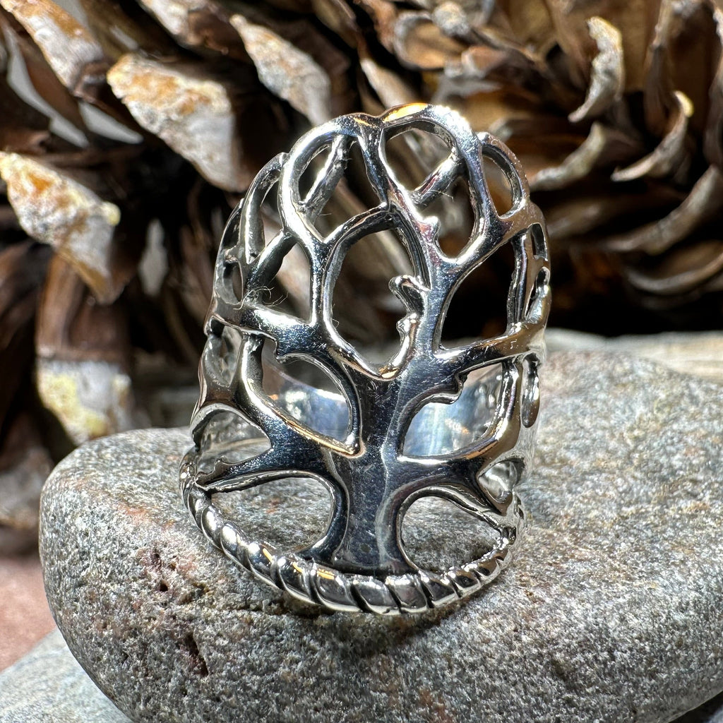 Áedh Celtic Tree of Life Ring in Sterling Silver | Ring | Wiccan Center