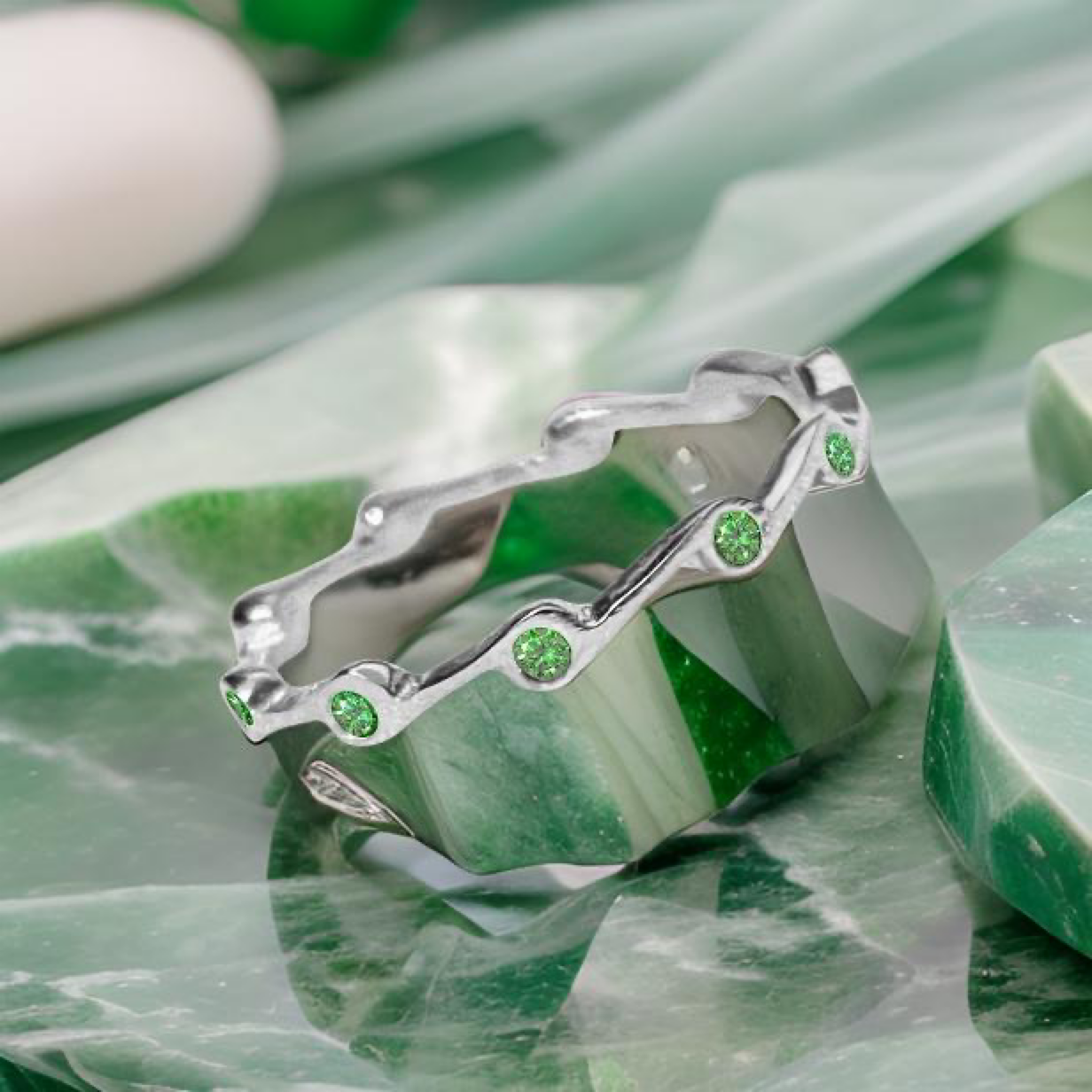 Peridot Birthstone Stacker Ring | Rings | Wiccan Center