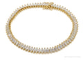 Vintage FAS Cubic Zirconia Gold Over Sterling Silver Bracelet | Jewelry > Bracelets | Wiccan Center