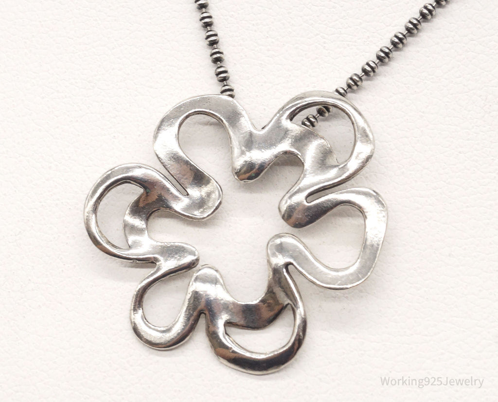 Vintage Designer Silpada Retired Flower Sterling Silver Necklace | Jewelry > Necklaces > Pendants | Wiccan Center