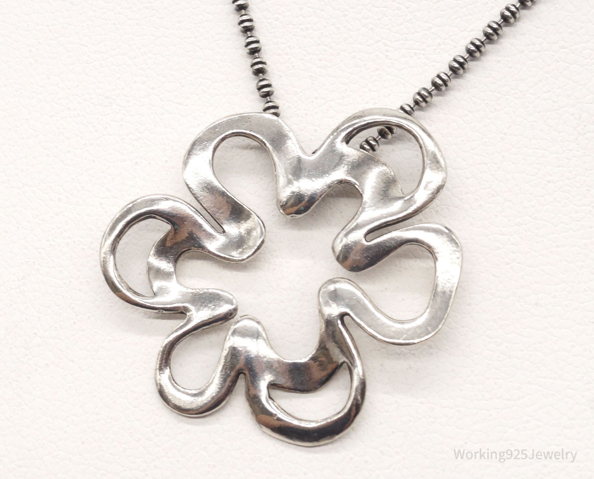 Vintage Designer Silpada Retired Flower Sterling Silver Necklace | Jewelry > Necklaces > Pendants | Wiccan Center