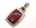 Large Designer Whitney Kelly Red Jasper Garnet Sterling Silver Pendant | Jewelry > Necklaces > Pendants | Wiccan Center