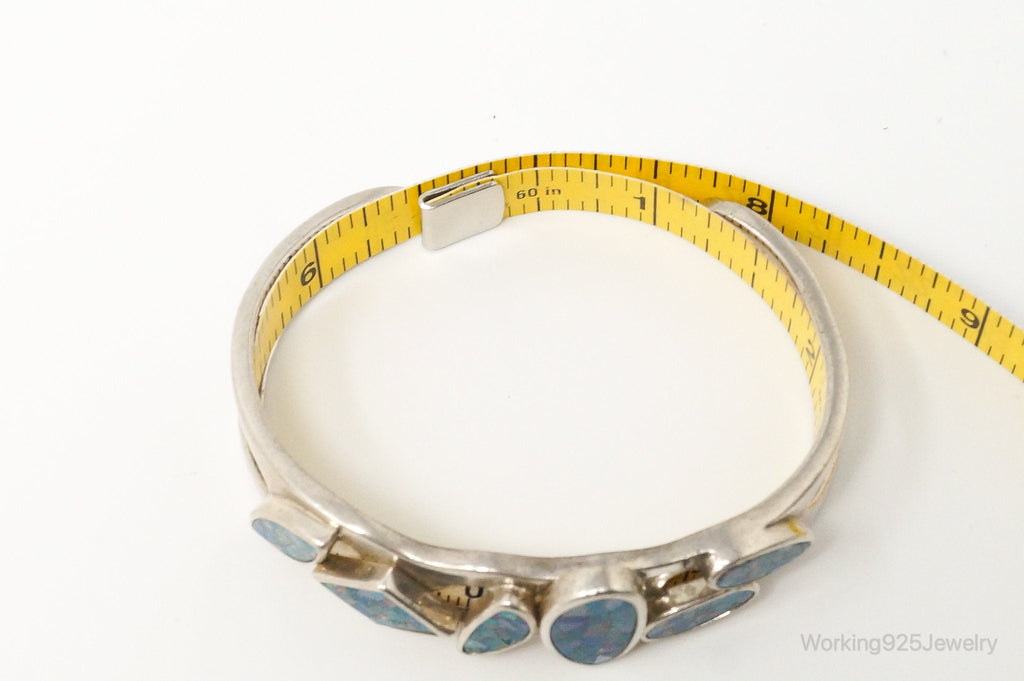 Vintage Designer Whitney Kelly WK Blue Fire Opal Sterling Silver Bracelet | Jewelry > Bracelets | Wiccan Center