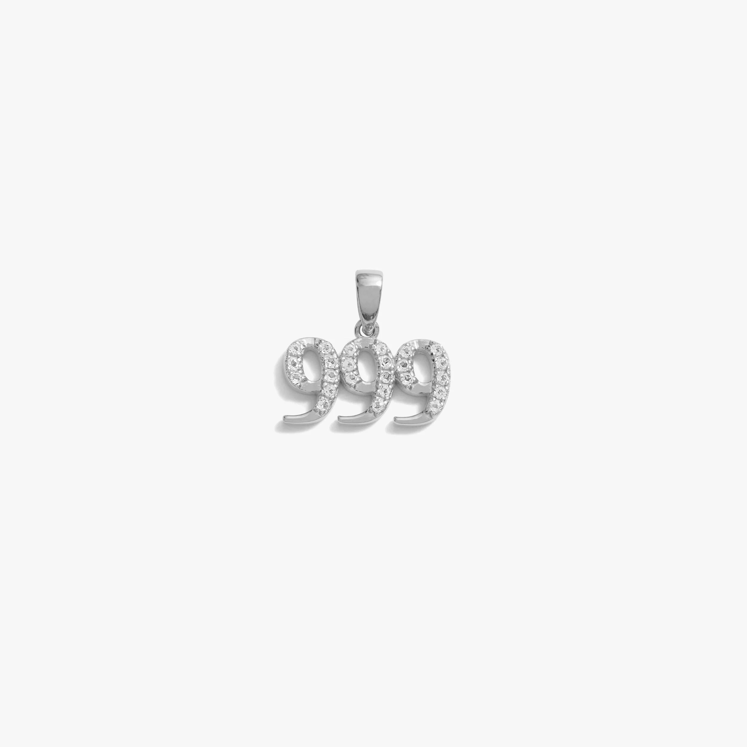 999 Sapphire Angel Number Amulet