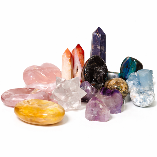 10 LB Mixed Crystal Assortment – Rough & Polished Stones, Palmstones, Tumbles, Carvings & Natural Specimens | | Wiccan Center