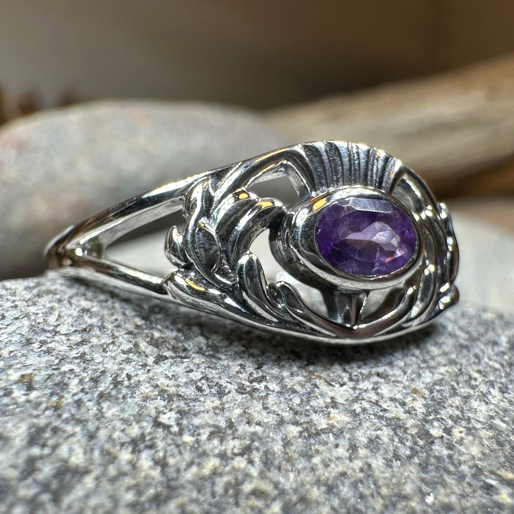 Sassenach Scottish Thistle Ring in Sterling Silver | Ring | Wiccan Center