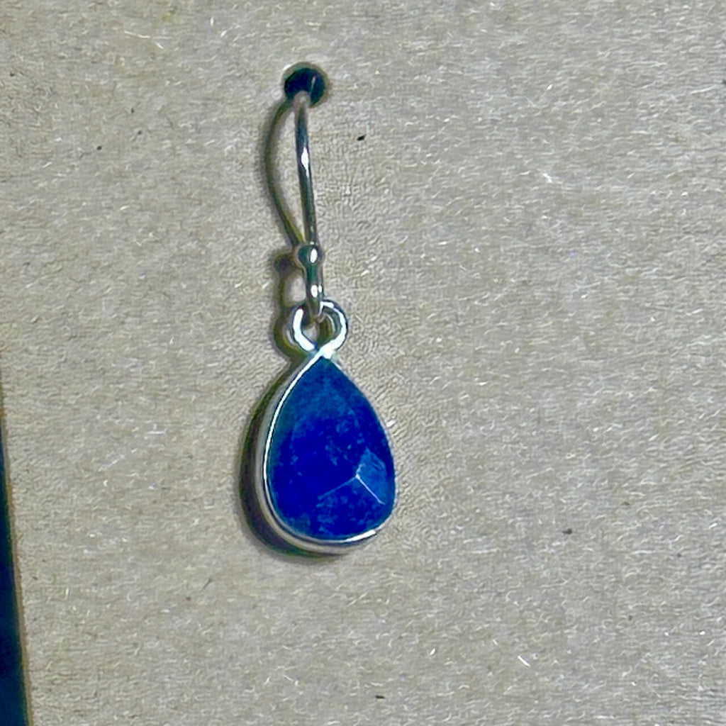 Lapis Drop Bertoni Earrings - Sterling Silver | Jewelry | Wiccan Center
