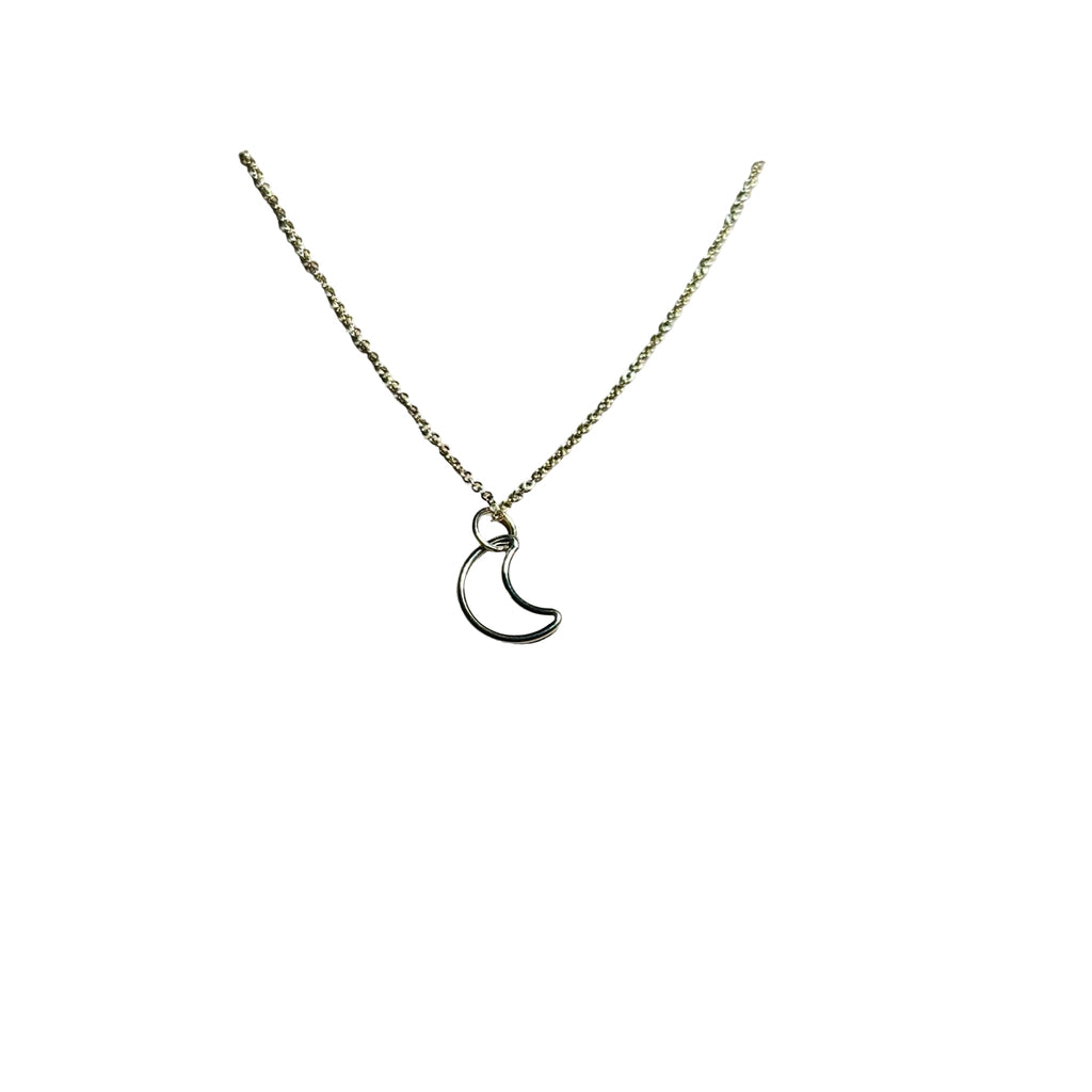Bertoni Gold-Filled Crescent Moon Necklace – Celestial Healing Jewelry | Jewelry | Wiccan Center