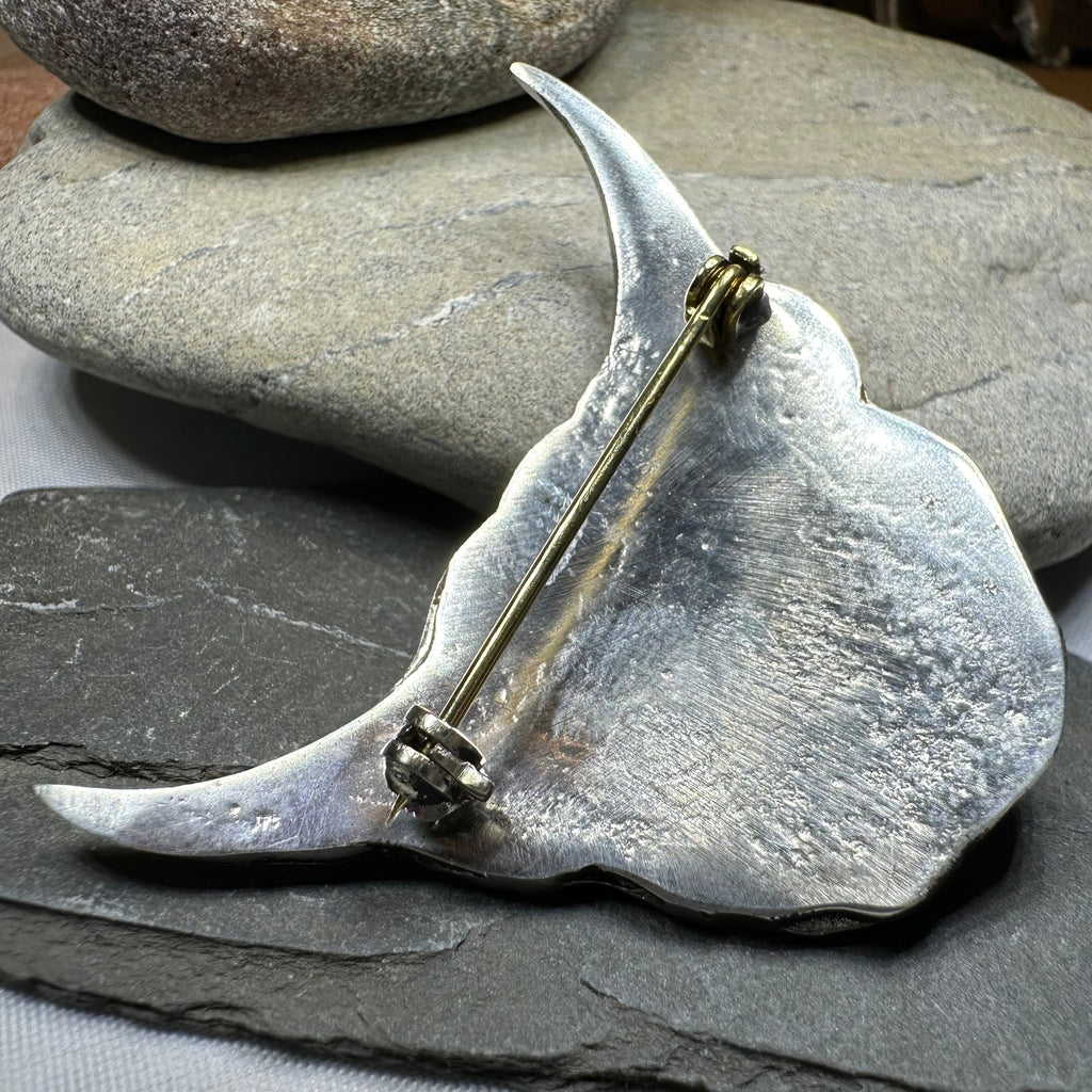 Celtic Highland Cow Brooch - Handmade in Scotland | Brooch | Wiccan Center